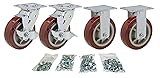 Toolbox Caster Set | 6" Polyurethane for