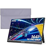 ARZOPA Portable Monitor & Sleeve,16.1'' 144Hz 1080P