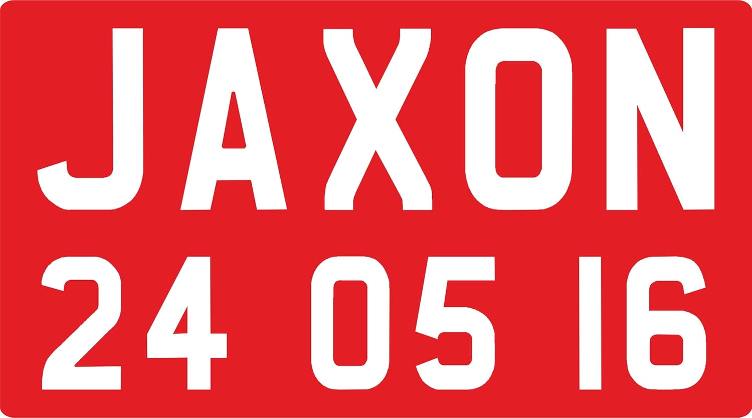 ride on toys number plates