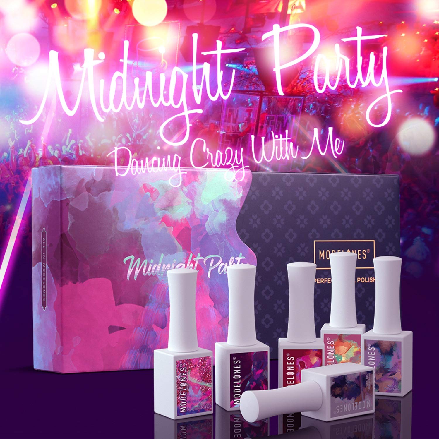 Gel Nail Polish- Modelones Gel Polish- Soak Off Gel Polish- Glitter Red Gel Nail Polish Set- 6 Colors 10 ML 0.33OZ with Gift Box for Nail Art DIY Salon at Home : Beauty