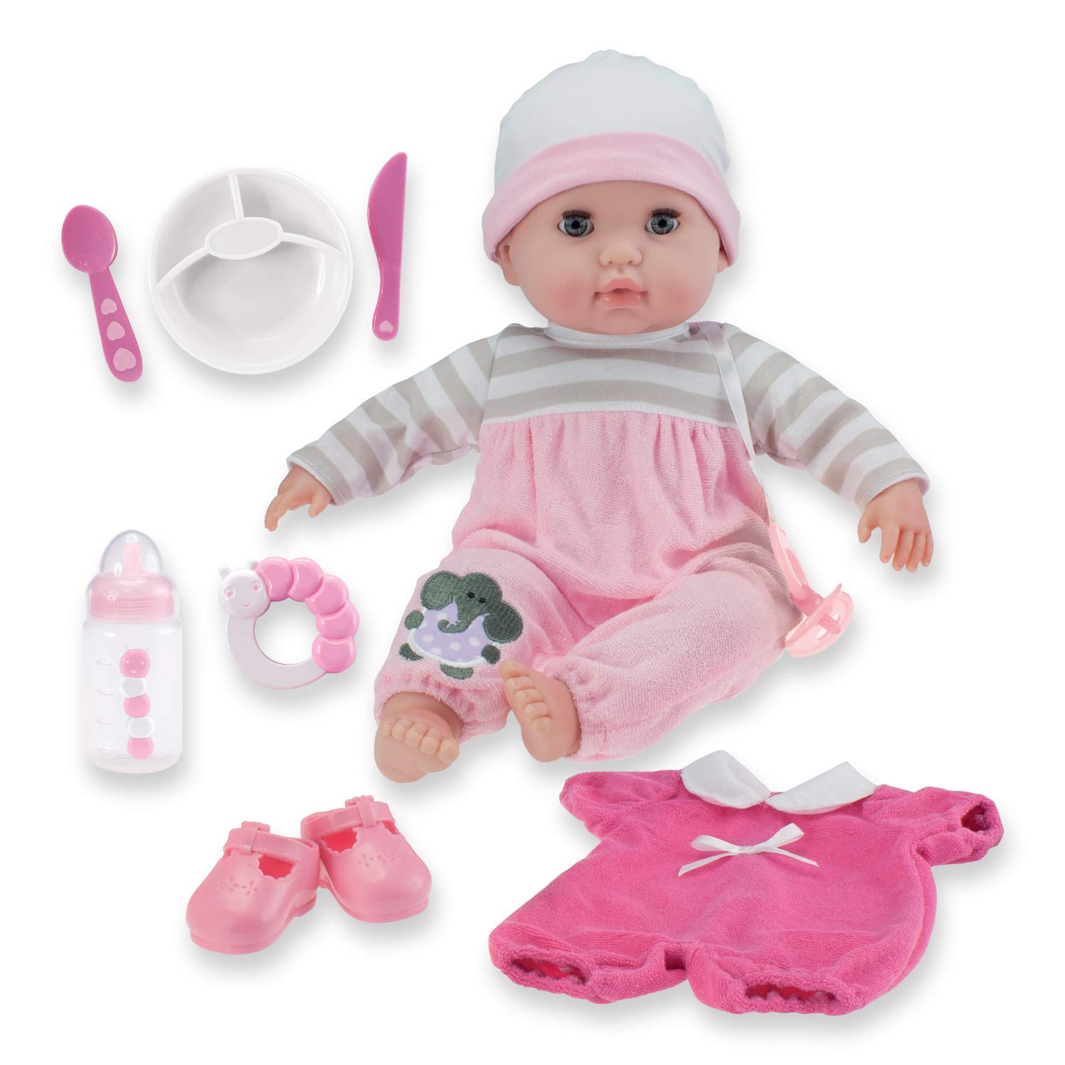 15" Realistic Soft Body Baby Doll with Open/Close Eyes JC Toys