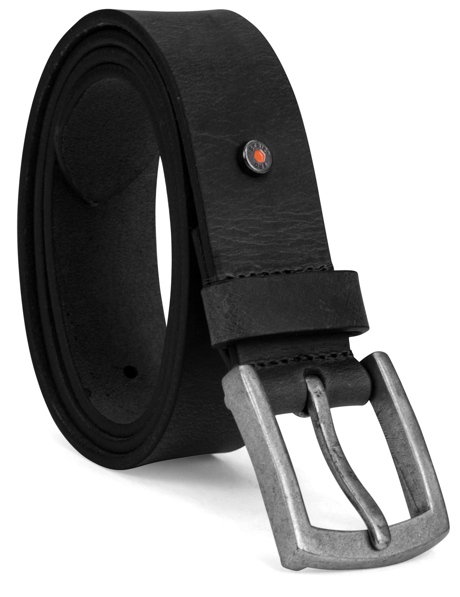 Photo 1 of Timberland PRO Men's 40mm Workwear Work Leather Belt, Black/Rivet, 34