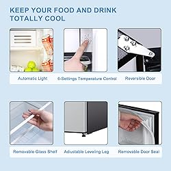 Frestec 3.1 CU' Mini Refrigerator, Compact