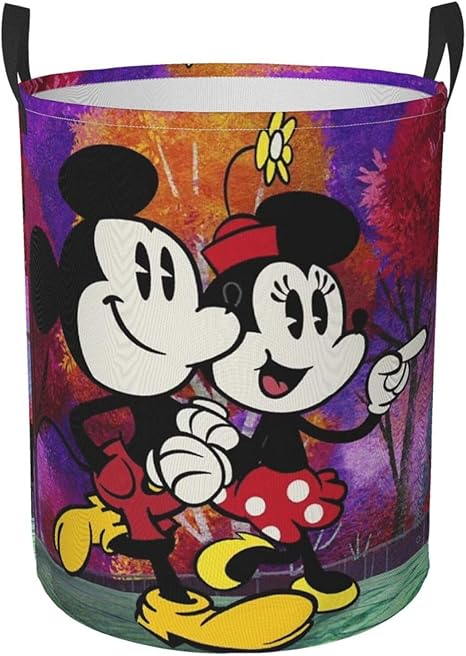 Amazon Co Jp ランドリーバスケット ミッキー 洗濯かご 防水 収納 ランドリー収納 内側撥水加工 洗濯 おしゃれ 洗濯カゴ ランドリー 折り畳み式 洗濯物入れ 脱衣かご 滑り止め取っ手付き ホーム キッチン