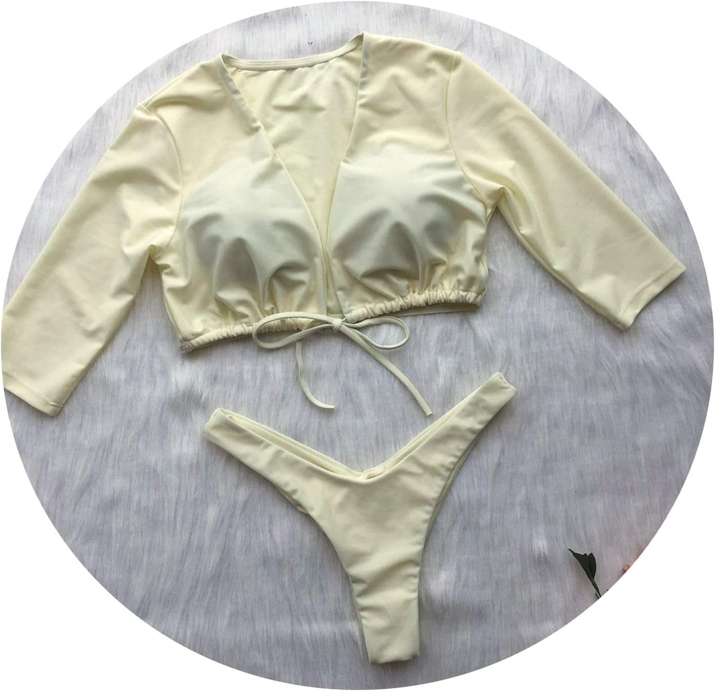 High Waist Bodysuit Bathing Suit New Swimsuit Girls Swimwear Women Chest Bandage Push Up Bikini