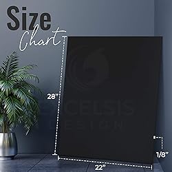 EXCELSIS DESIGN Black Foam Board 22 x 28 x