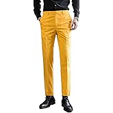 Mens Classic Suit Pants Straight Fit Modern Formal Dress Pants Separate Trousers