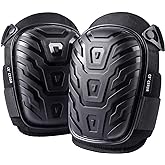 CE' CERDR Professional Knee Pads for Work - Heavy Duty Foam Padding Kneepads for Construction, Gardening, Flooring with Comfortable Gel Cushion to Save Your Knees (Knee High)
