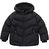 Rokka&Rolla Boys' Seamless Water-Resistant Fleece Lined Puffer Jacket