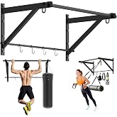 Adjustable Depth Wall Mounted Pull Up Bar 500LB Heavy Duty | 500LB Heavy Duty Wall Mounted Pull Up Bar with Adjustable Depth,Built for Home Gyms,Strength Training,Pull Ups and Chin Ups