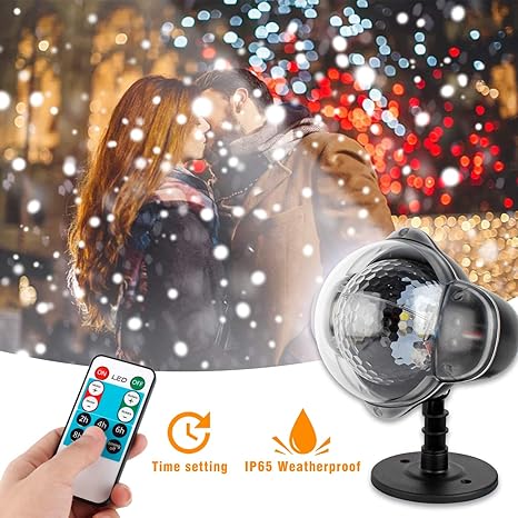 Proiettore Luci Natalizie Da Esterno.Wilktop Proiettore Luci Natale Esterno Proiettore Led Nevicate Proiettore Di Natale Impermeabile Ip65 Proiettore Natale Da Esterno Con Telecomando Proiettore Per Giardino Patio Natale Festa Amazon It Illuminazione