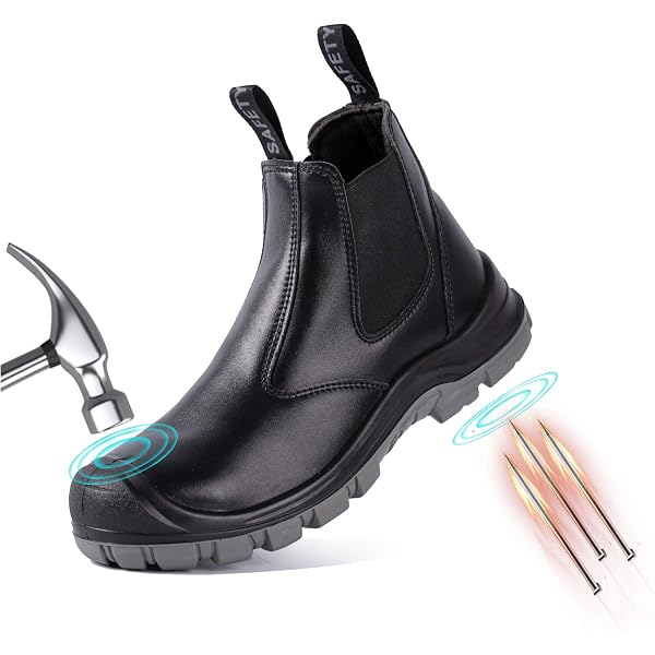 GEORGIA BOOT Eagle One - Stivali Da Lavoro Impermeabili In Pelle Pieno Fiore, Leggeri Con Soletta Memory Foam E Suola Antiscivolo
