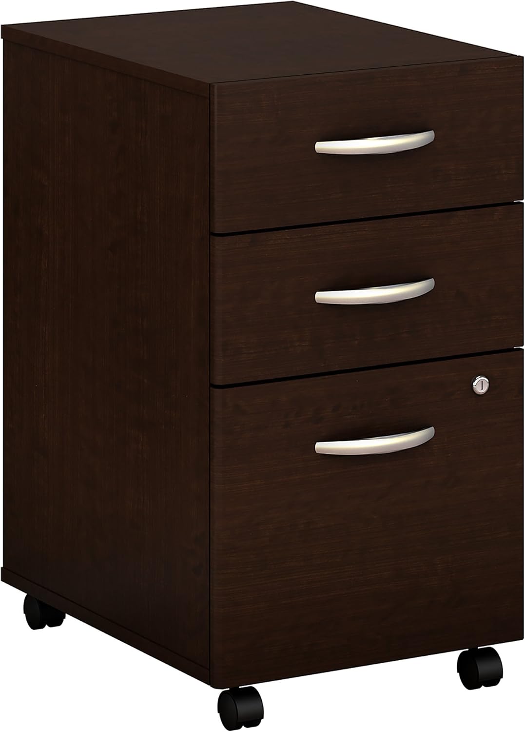Bush Business Furniture Series C Elite 3 Drawer Mobile File Cabinet in Mocha Cherry