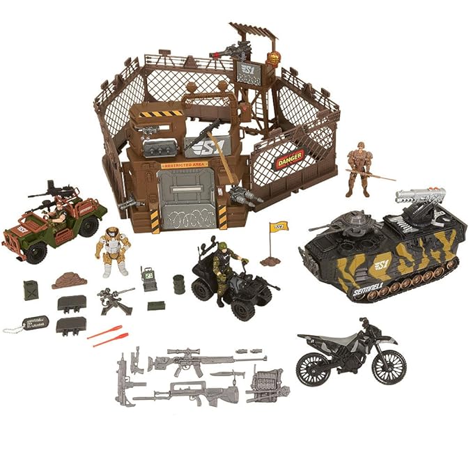 Military Camp Playset True Heroes Sentinel 1 Toy Play Set