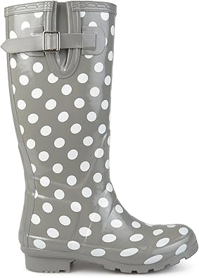 gray rain boots