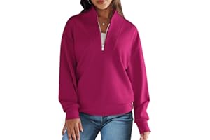 ANRABESS Women Oversized Half Zip Sweatshirts Long Sleeve Quarter Zip Pullover Hoodies Trendy 2024 Fall Outfits