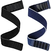 PBFairyy Watch Bands for Garmin Fenix 8 47mm/Fenix E 47mm/Fenix 7/Fenix 7 Pro/Fenix 6/Fenix 6 Pro/Fenix 5/5 Plus/Epix Gen 2/Approach S62/S60 Band,22mm Hook and Loop Quick Dry Nylon Strap Wristband