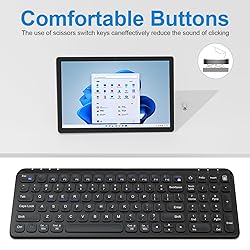 YORUNOHOSHI Compact Wireless Bluetooth Keyboard