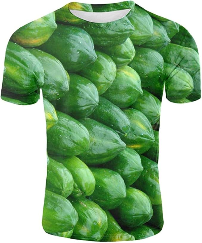 Vegetable Printed T Shirt Chili TShirt Summer Style 3D Tshirt Casual