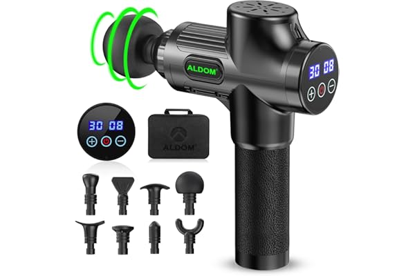 Massage Gun, 30 Speed Levels Powerful Massage Gun, Portable Powerful Massage Gun for Daily Use, Sports Lovers, Super Quiet Hi