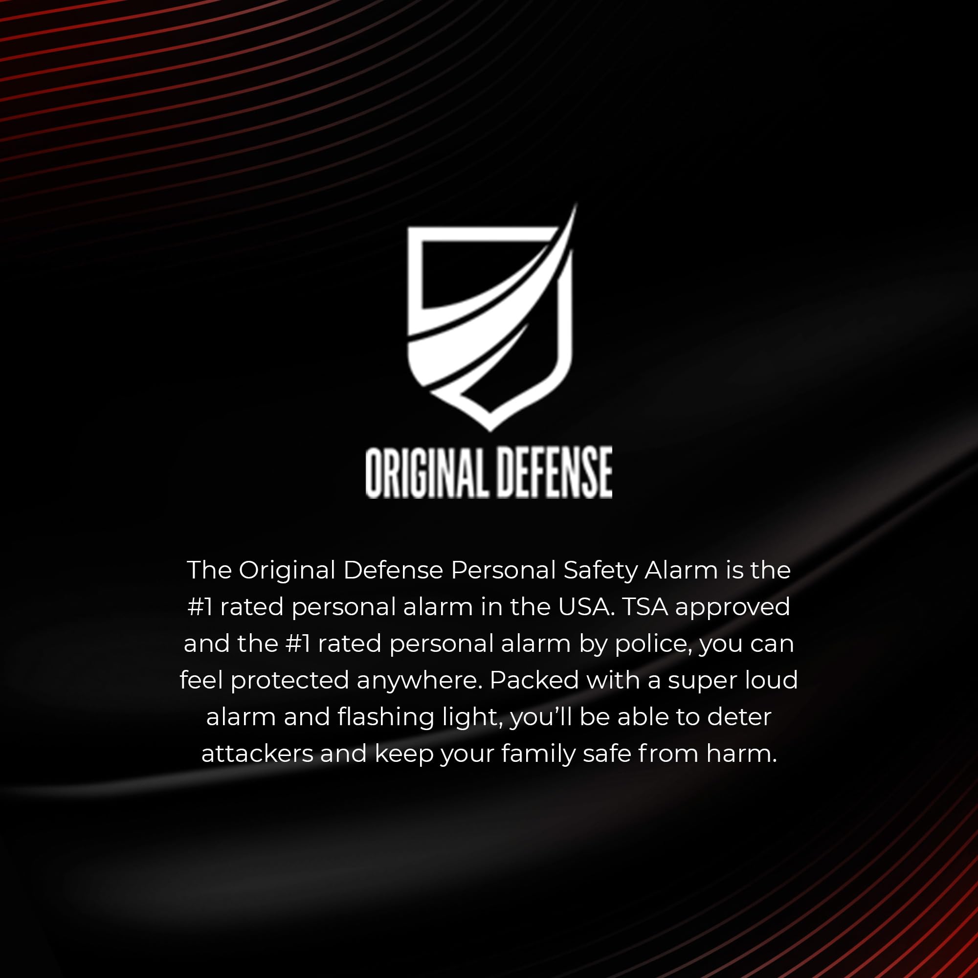 Original Defense® Siren Self-Defense Alarm - 130 dB Keychain Alarm with LED Strobe Light for Women, Children, and Elderly - Police Recommended - (Mint, 1 Count)