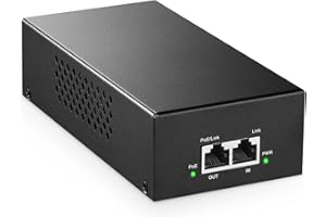 MokerLink Gigabit PoE Injector, 802.3af/at/bt 90W, 10/100/1000Mbps Ethernet, Plug & Play, Non-PoE to PoE Adapter, Distance Up