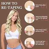GOO GOO Tape In Hair Extensions 16in 25g 10pcs 17/22/60 Ash Blonde Ombre view 5