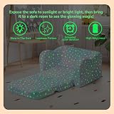 MeMoreCool Kids Couch Folding Kids Sofa Bed Glow in the Dark view 2