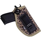 POYOLEE Gun Holster for Women Concealed Carry Holster for Pistols Universal IWB Holster Fits Glock 19 26 43 Springfie XD LC9 & All Similar Handguns