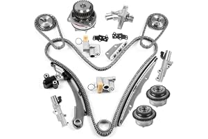 VQ40DE Engine Timing Chain Water Pump Kit w/VVT [4.0L V6] Fits for Nissan | Frontier 05-15/ NV1500 NV2500 NV3500 12-15/ Pathfinder 06-12/ Xterra 05-13 # AW9426 TK3042