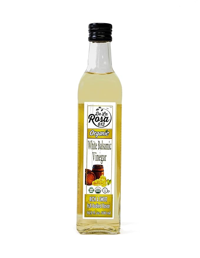 Organic White Balsamic Vinegar De La Rosa 16.9oz Aged