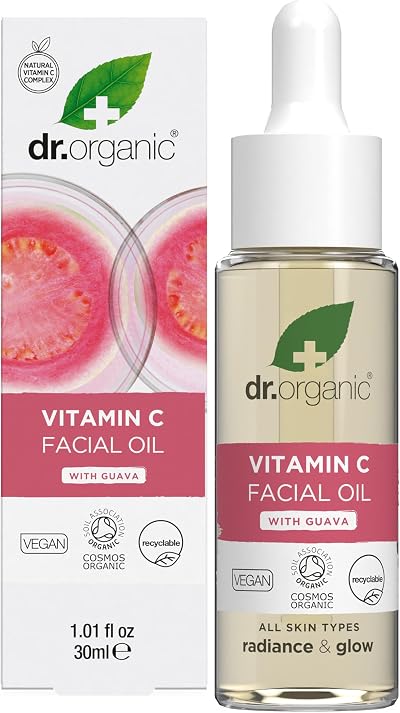 Dr Organic Guava Facial Serum Vitamin C Brightening 30ml Organic