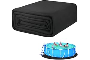 Jaxbo 15 FT Pool Liner Pad, Round Pool Liners for Above Ground Pools, Pool Mat Made of Durable Geotextile Material Effectively Prevents Puncture, Extend Liner Life