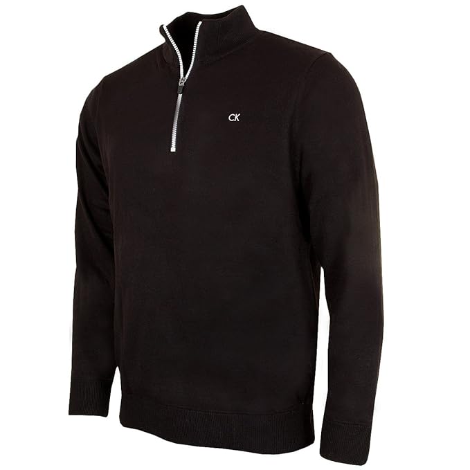Calvin Klein Golf Herren CK atmungsaktiv gefüttert Wolle Strickjacke