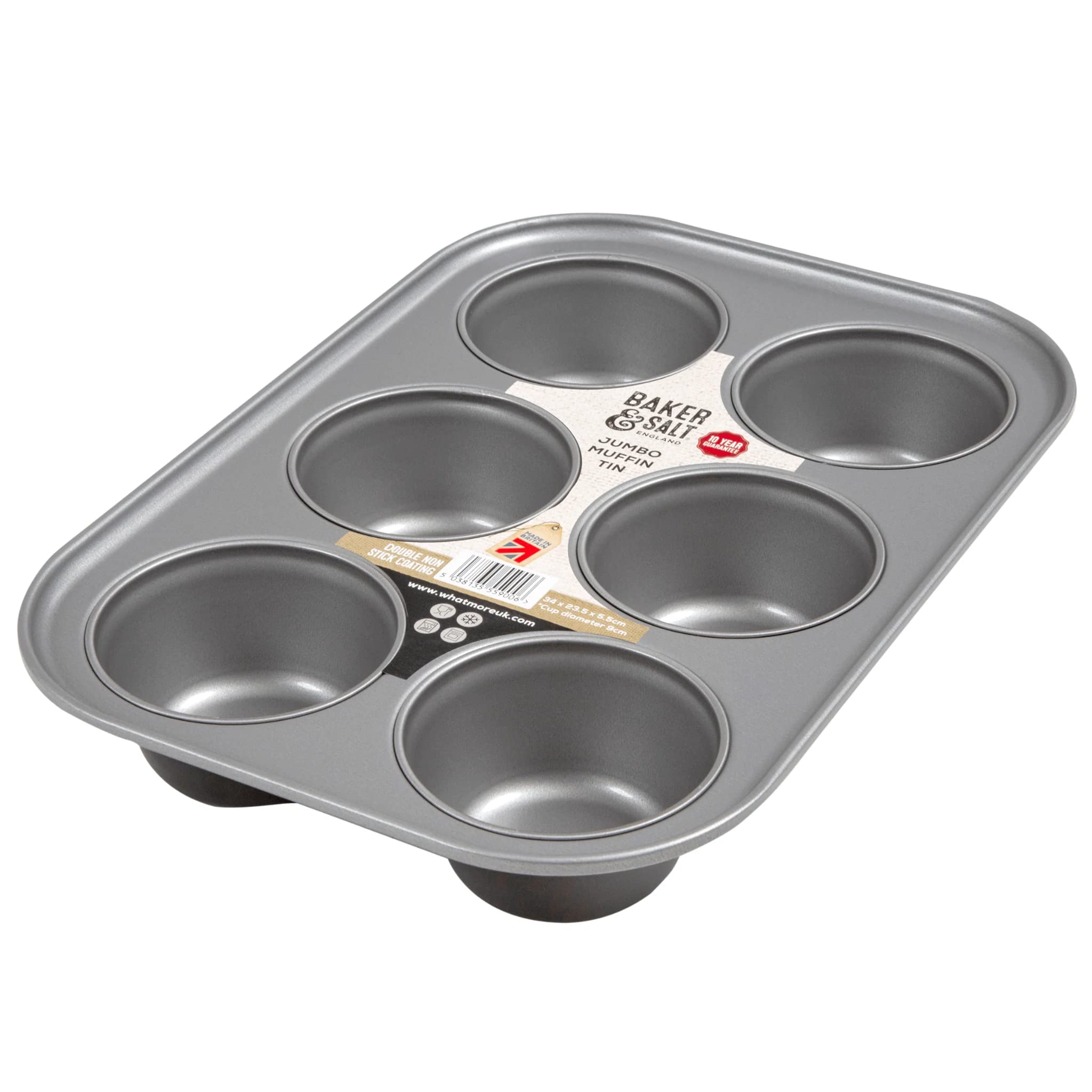 Baker & Salt 6 Cup Jumbo Muffin Tin WSP0.38