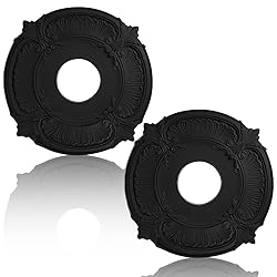 2 Pieces PU Ceiling Medallion Decorative Ceiling