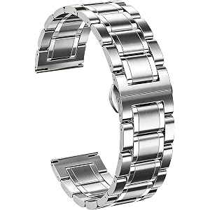 Fit for Casio MDV106 MTP-VD01 Watch Bands for Men, 22mm Solid 316L Stainless Steel Replacement Strap Wristbands for Casio AMW