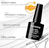 Kanorine Top Coat Gel Nail Polish UV LED No Wipe High Gloss Long Wearing view 6