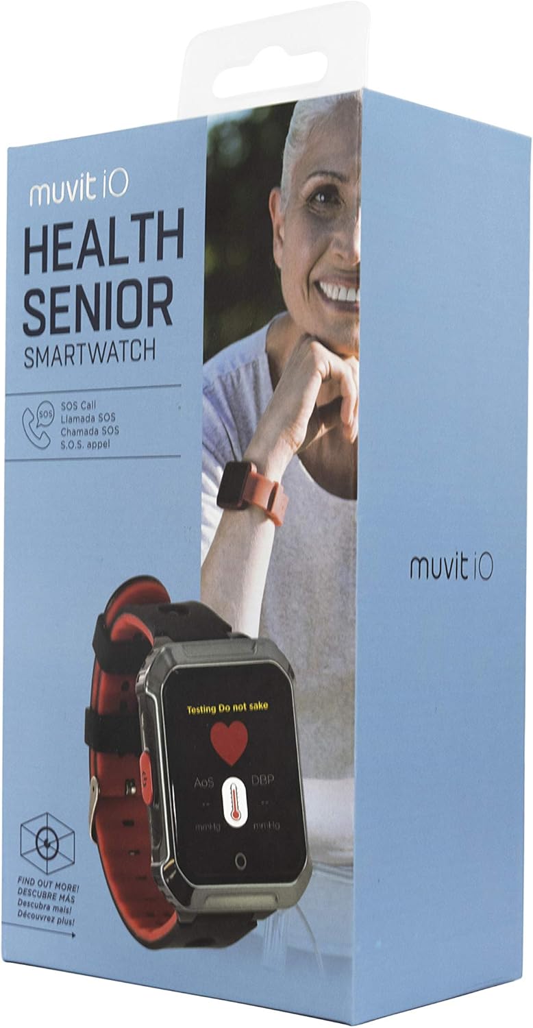 Muvit iO MIOSMW014 SOS Health Senior Rojo Reloj Localizador GPS ...