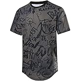 DEOLAX Mens T Shirt Fashion Crew Neck Graphic Men T-Shirts Casual Dry Fit Tee Short Sleeve Workout Hip Hop Shirts for Men