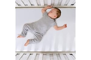 ROYGROW Baby Mattress Protector Crib Waterproof Crib Mattress Cover, Flat Fit Crib Sheet Protector Pad, Baby Crib Liner Reusable Incontinence Pad Mat for Adults, Elderly and Pets, 28" X 52"(Pack of 2)