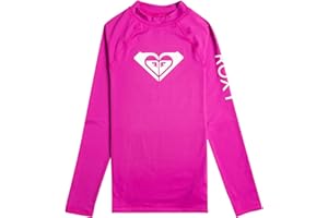 Roxy Girls' Whole Hearted Long Sleeve Rashguard Surf Shirt
