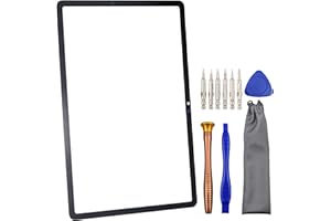 SUNWAYS Tablet Front Glass Screen Repair Part for Samsung Galaxy Tab S9 FE SM-X510 SM-X516B S9 FE 5G Black 10.9"