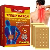 60 Count Tiger Patch, MYMULIKE Heat Patches for Neck and Shoulder, Warming Patches for Knee Patch Long Lasting