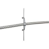 Prime Cable Management Conduit Cable Support Clip to Ceiling Wire, Threaded Rod &amp; Flanges. Heavy Duty Spring Steel Clip 50 Pack
