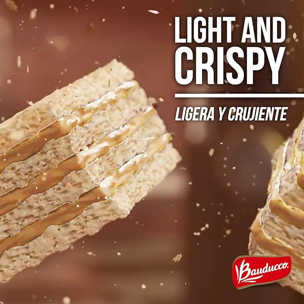 BAUDUCCO PEANUT BUTTER WAFERS – CRISPY WAFER COOKIES WITH 3 DELICIOUS, INDULGENT DECADENT LAYERS OF PEANUT BUTTER FLAVORED CREAM – DELICIOUS SWEET SNACK OR DESERT – 5.0 OZ (PACK OF 1)