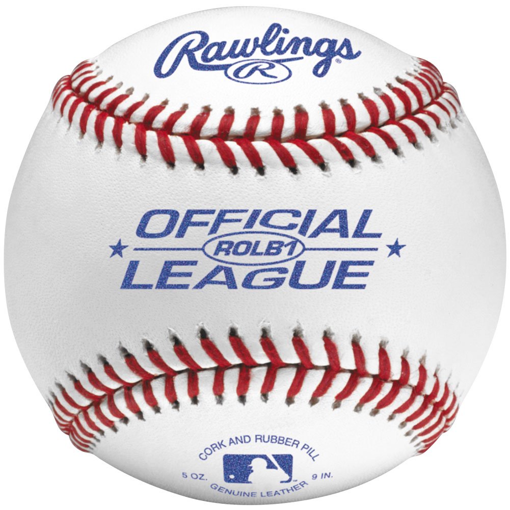 Photo 1 of Rawlings | OFFICIAL LEAGUE Baseballs | Competition Grade | ROLB1 | Youth/14U | Game/Practice Use | 12 Count