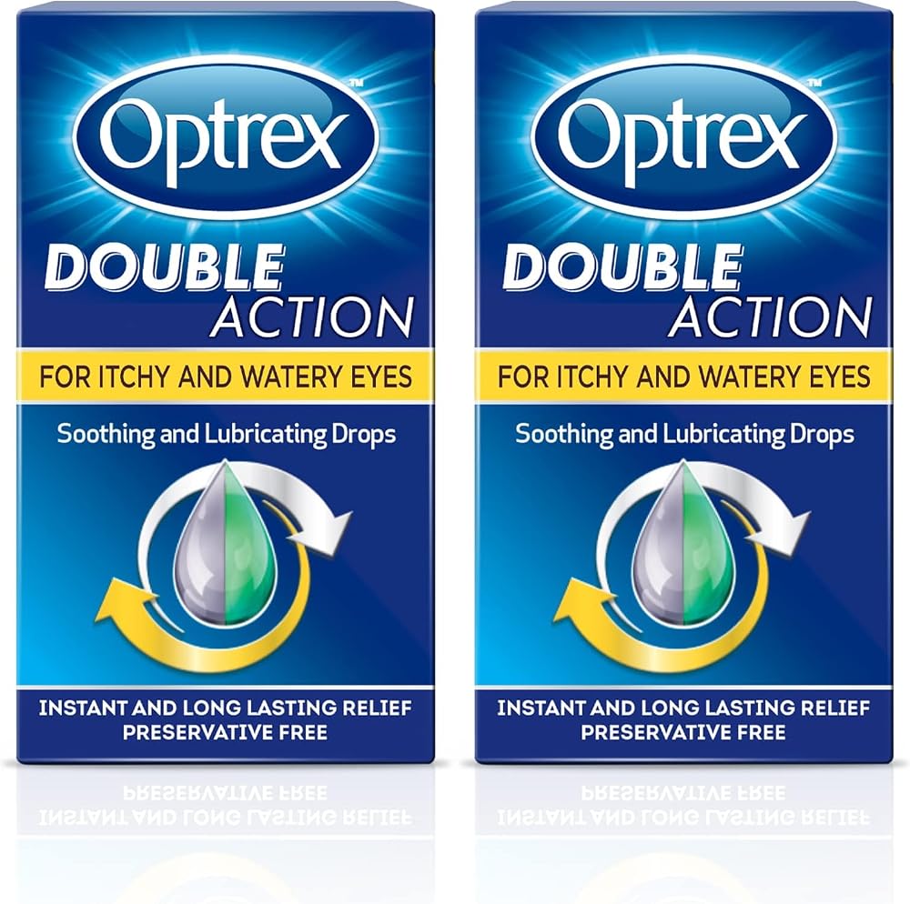 Optrex Allergy Relief Eye Drops 10ml Pack of 2 - Itchy Dry Eyes