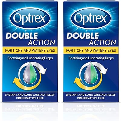 Optrex Allergy Relief Eye Drops 10ml Pack of 2 - Itchy Dry Eyes