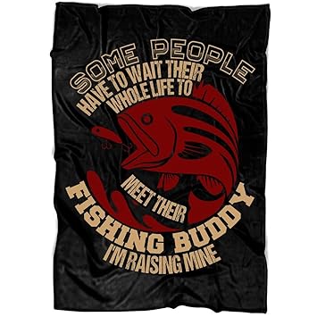 Amazon Com Colustore Fishing Buddy Soft Fleece Throw Blanket I